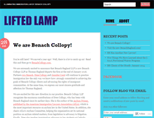 Tablet Screenshot of liftedlamp.wordpress.com