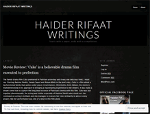 Tablet Screenshot of haiderrifaat.wordpress.com