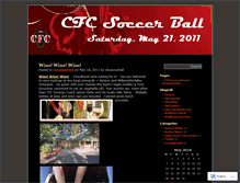 Tablet Screenshot of cfcsoccerball.wordpress.com