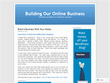 Tablet Screenshot of buildingouronlinebusiness.wordpress.com