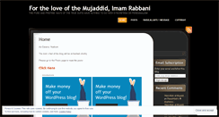 Desktop Screenshot of iloveimamrabbani.wordpress.com