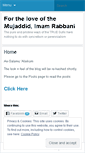 Mobile Screenshot of iloveimamrabbani.wordpress.com