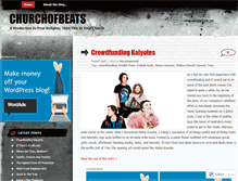 Tablet Screenshot of churchofbeats.wordpress.com