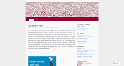Desktop Screenshot of bostonwedding.wordpress.com