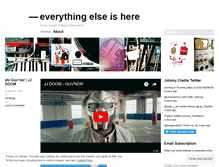 Tablet Screenshot of everythingelseishere.wordpress.com