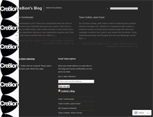 Tablet Screenshot of cre8ionstudios.wordpress.com