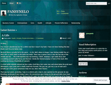 Tablet Screenshot of pansynelo.wordpress.com
