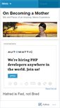 Mobile Screenshot of becomingamother.wordpress.com