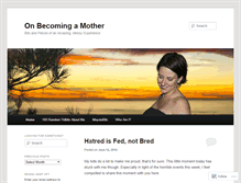 Tablet Screenshot of becomingamother.wordpress.com