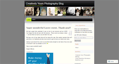 Desktop Screenshot of creativelyyoursphotography.wordpress.com