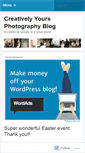 Mobile Screenshot of creativelyyoursphotography.wordpress.com
