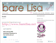 Tablet Screenshot of barelisa.wordpress.com