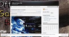 Desktop Screenshot of officialgames506.wordpress.com