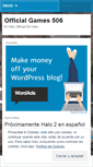 Mobile Screenshot of officialgames506.wordpress.com