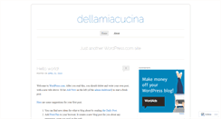 Desktop Screenshot of dellamiacucina.wordpress.com