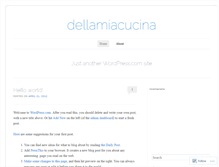 Tablet Screenshot of dellamiacucina.wordpress.com