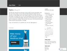 Tablet Screenshot of cherrified.wordpress.com