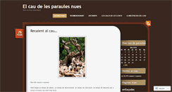 Desktop Screenshot of caudelesparaulesnues.wordpress.com