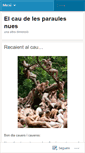 Mobile Screenshot of caudelesparaulesnues.wordpress.com