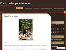 Tablet Screenshot of caudelesparaulesnues.wordpress.com