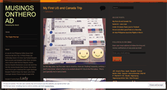 Desktop Screenshot of musingsontheroad.wordpress.com