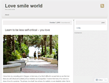 Tablet Screenshot of lovesmileworld.wordpress.com