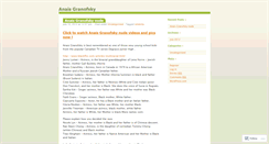 Desktop Screenshot of anaisgranofsky.wordpress.com