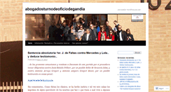 Desktop Screenshot of abogadosturnodeoficiodegandia.wordpress.com