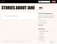 Tablet Screenshot of noaveragejane.wordpress.com