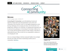 Tablet Screenshot of connecting4community.wordpress.com