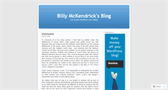 Desktop Screenshot of billymckendrick.wordpress.com