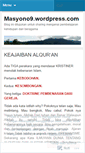 Mobile Screenshot of masyono9.wordpress.com
