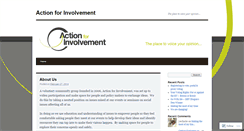 Desktop Screenshot of actionforinvolvment.wordpress.com