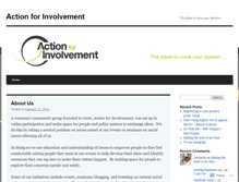 Tablet Screenshot of actionforinvolvment.wordpress.com