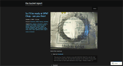 Desktop Screenshot of bucketreport.wordpress.com