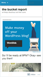Mobile Screenshot of bucketreport.wordpress.com