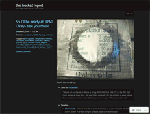 Tablet Screenshot of bucketreport.wordpress.com