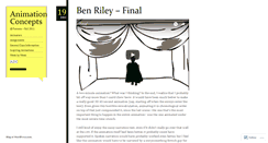 Desktop Screenshot of animationconceptsparsonsfall2011.wordpress.com
