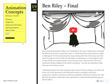 Tablet Screenshot of animationconceptsparsonsfall2011.wordpress.com