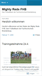 Mobile Screenshot of mightyredsfhb.wordpress.com
