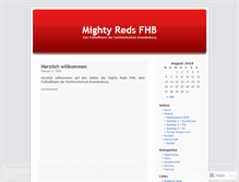 Tablet Screenshot of mightyredsfhb.wordpress.com