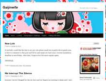 Tablet Screenshot of gaijinwife.wordpress.com