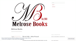 Desktop Screenshot of melrosebooks.wordpress.com