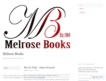 Tablet Screenshot of melrosebooks.wordpress.com