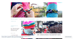 Desktop Screenshot of montrealguerillaknitting.wordpress.com