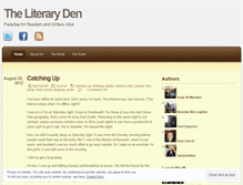 Tablet Screenshot of literaryden.wordpress.com