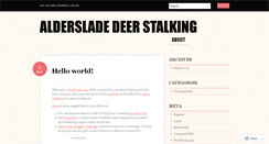 Desktop Screenshot of aldersladestalking.wordpress.com