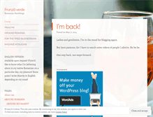 Tablet Screenshot of frunzaverde.wordpress.com