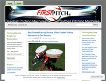 Tablet Screenshot of pitchingmachinefirstpitch.wordpress.com