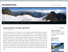 Tablet Screenshot of nosolopirineos.wordpress.com